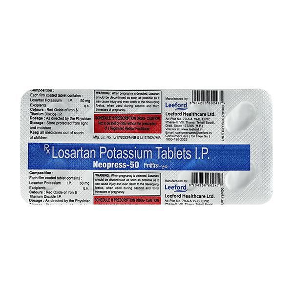 NEOPRESS 50mg Tablet 10's