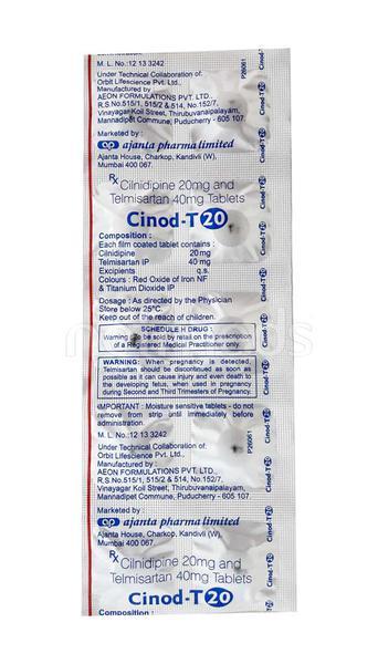 Cinod T 20mg Tablet 10'S