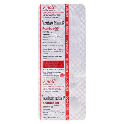 ACARBOZ 50 Tablet 10's