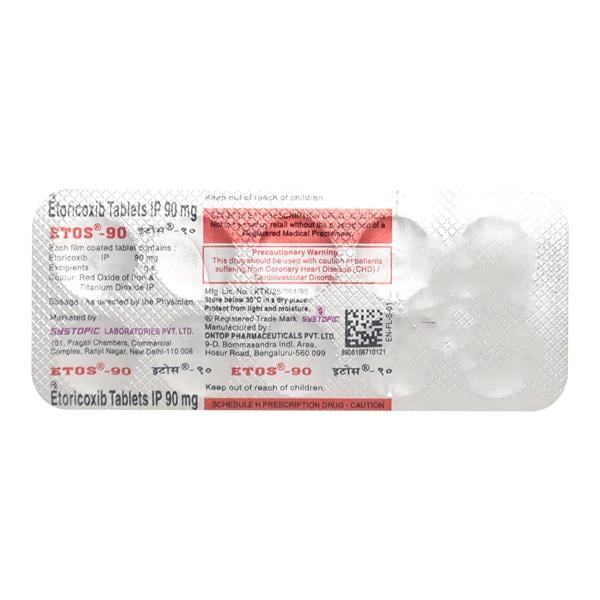 Etos 90mg Tablet 10'S