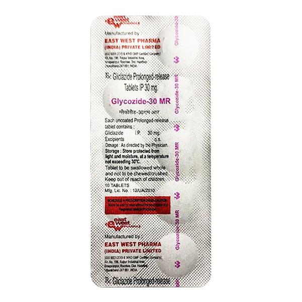 Glycozide MR 30mg Tablet 10'S