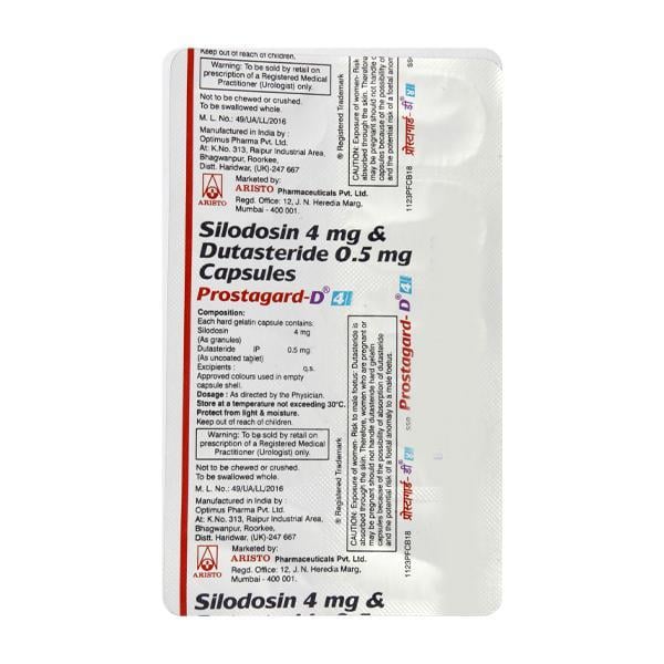 Prostagard D 4 Capsule 10'S