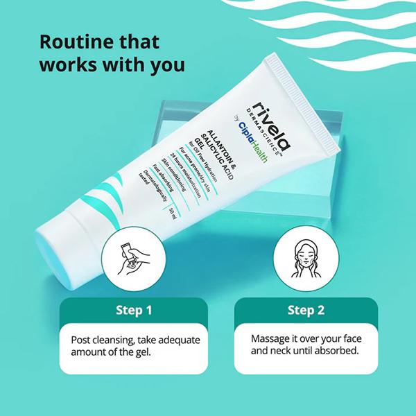 RIVELA ALLANTOIN & SALICYLIC ACID Gel 50ml