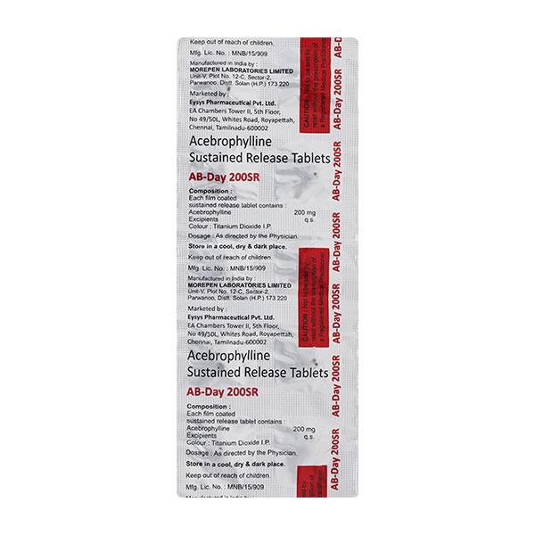 AB DAY SR 200mg Tablet 10's