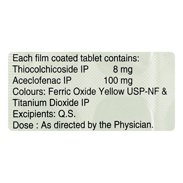 Bakflex A 8mg Tablet 10'S