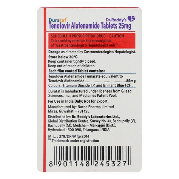 DURATAF 25mg Tablet 30's