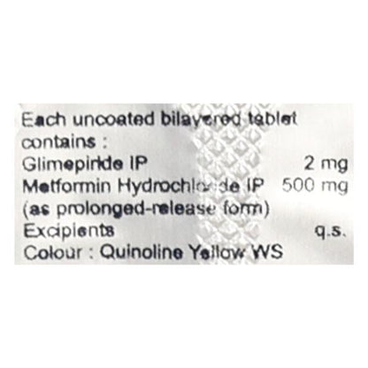 Laformin G 2/500mg Tablet 10'S