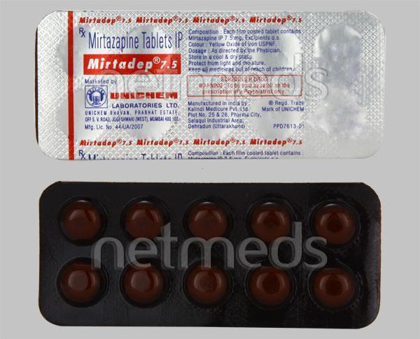 Mirtadep 7.5mg Tablet 10'S