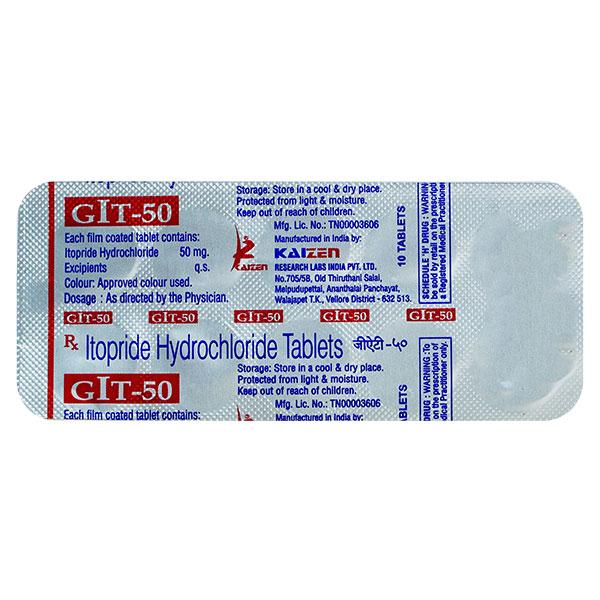 GIT 50mg Tablet 10'S