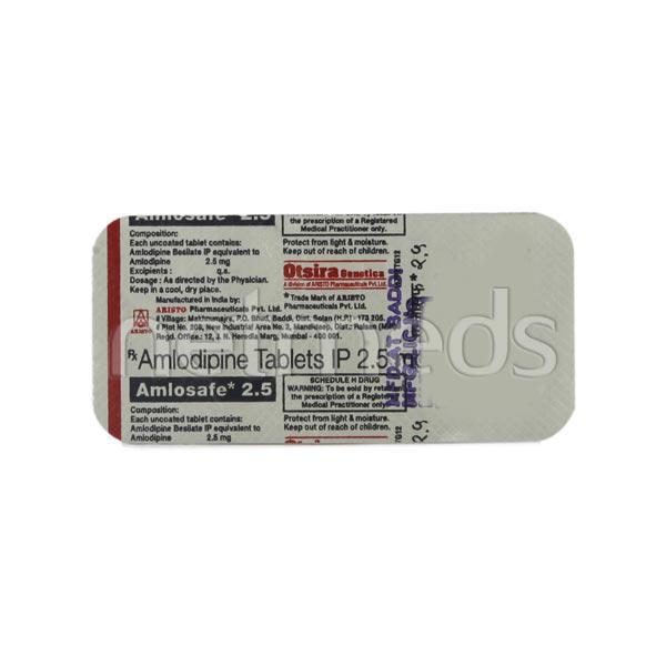 Amlosafe 2.5mg Tablet 10'S