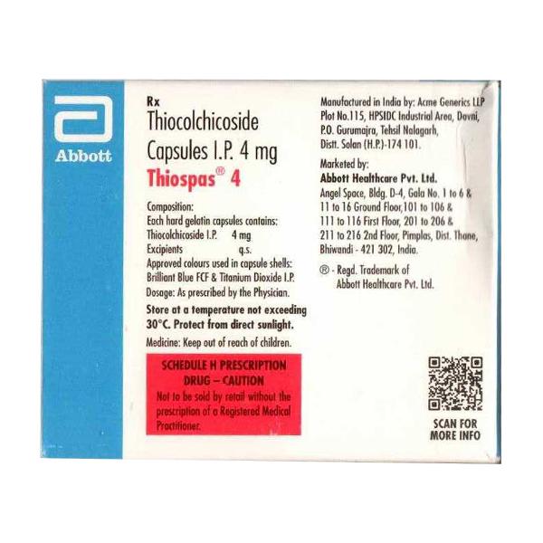 THIOSPAS 4 Capsule 15's