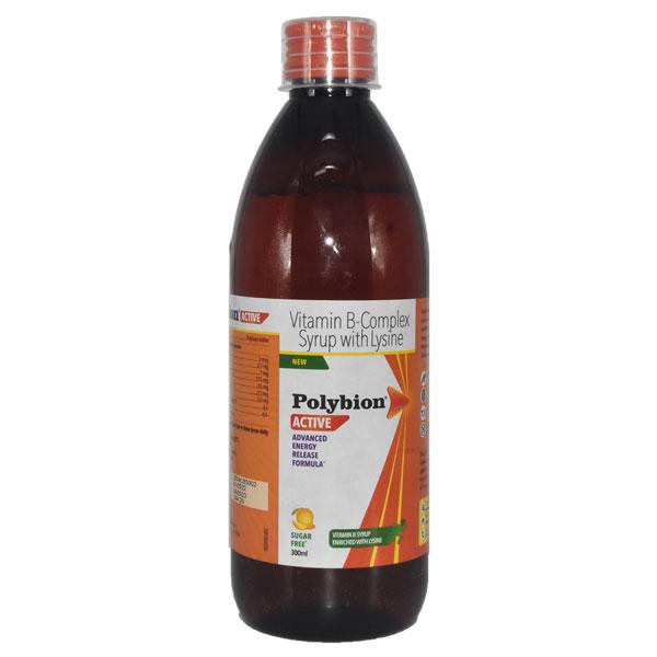POLYBION ACTIVE SUGAR FREE MANGO FLAVOUR Syrup 300ml