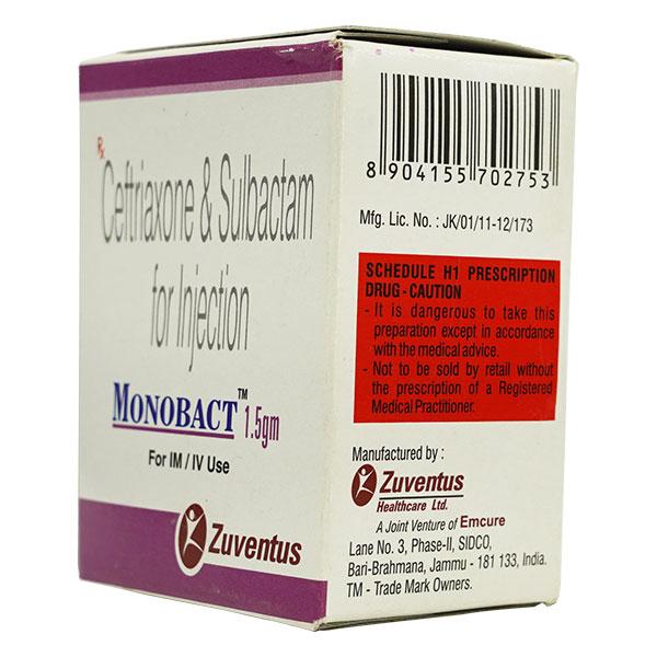 Monobact 1.5gm Injection 1's