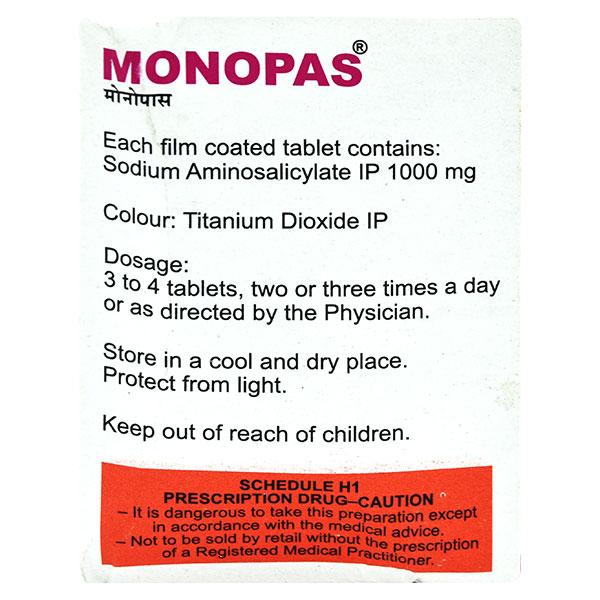 Monopas 1000mg Tablet 6'S