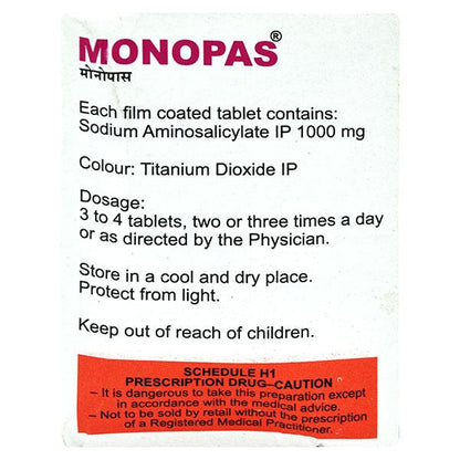 Monopas 1000mg Tablet 6'S