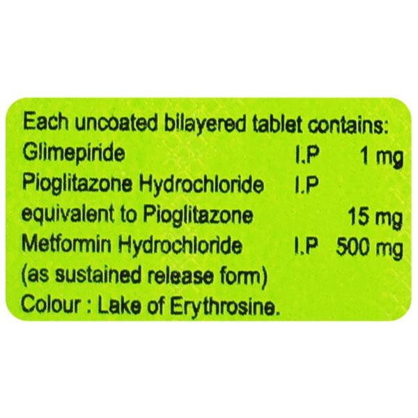 TRIGLUCOBEAT 1mg Tablet 10's