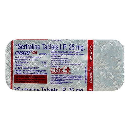 CNSERT 25mg Tablet 10's