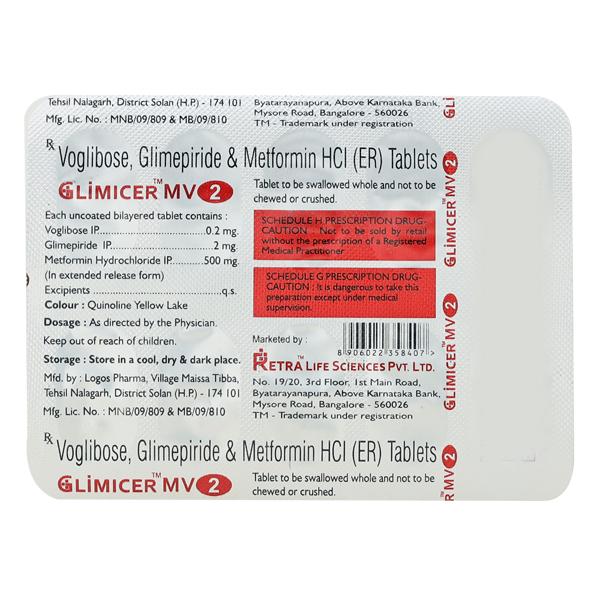 GLIMICER MV2 Tablet 10's