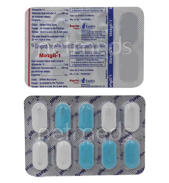 Metgli 1mg Tablet 10'S