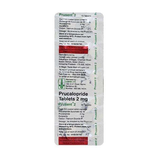 Prusent 2mg Tablet 10'S