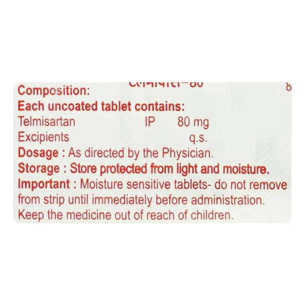 Telmavas 80Mg Tablet 10's