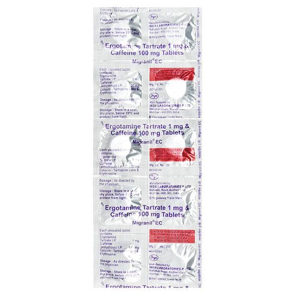 Migranil EC 1mg Tablet 10'S