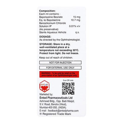 Optihist Bang Eye Drops 5ml