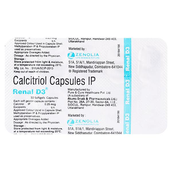 RENAL D3 Capsule 10's