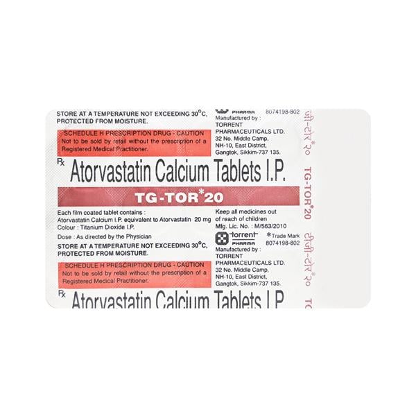 TG TOR 20 Tablet 15's