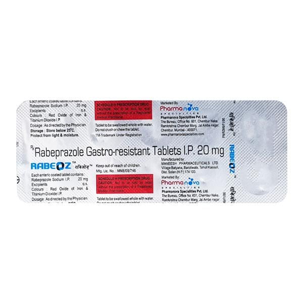 RABEOZ 20mg Tablet 10's