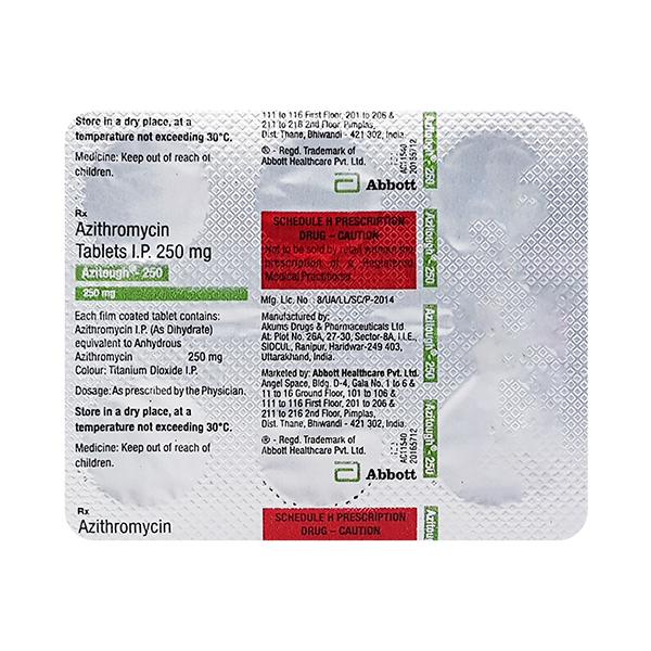 AZITOUGH 250 Tablet 6's