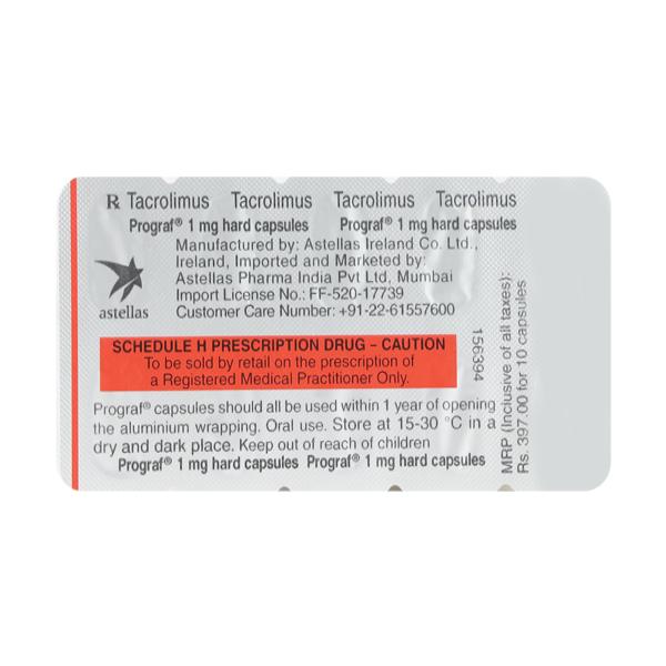 PROGRAF 1mg Hard Capsule 10's