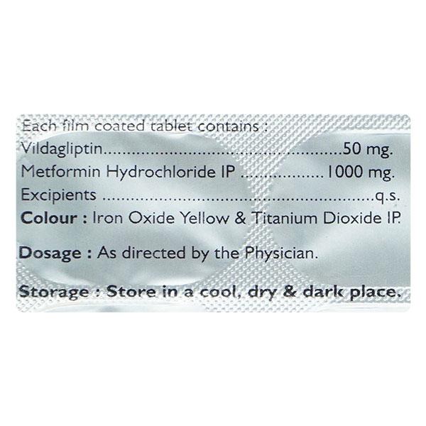 VILDANOL MF 1000 Tablet 15's
