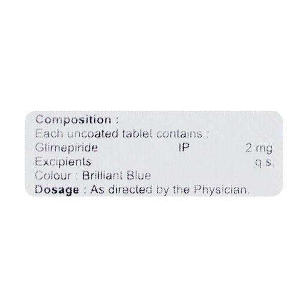 GLIMERIN 2mg Tablet 10's