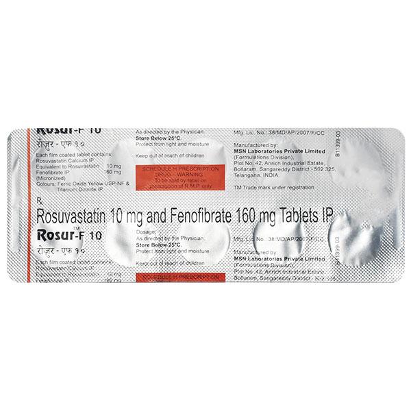 Rosur F 10mg Tablet 10'S