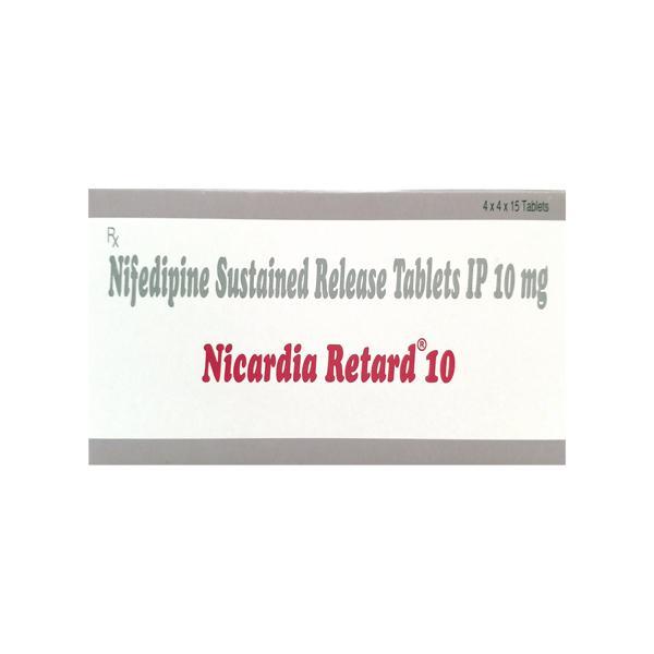 Nicardia Retard 10mg Tablet 15'S