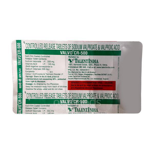 Valvo CR 500mg Tablet 10'S