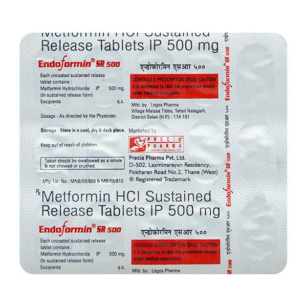 ENDOFORMIN SR 500 Tablet 15's
