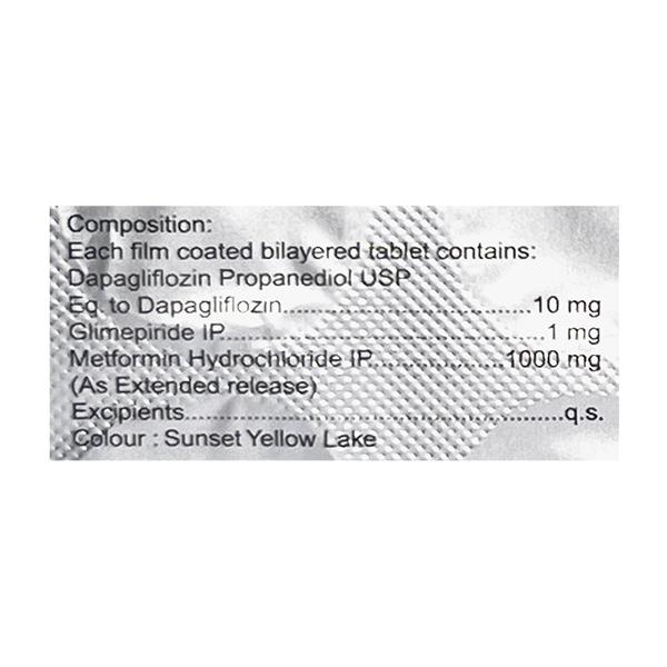 GLUCORYL MD 1 FORTE Tablet 10's
