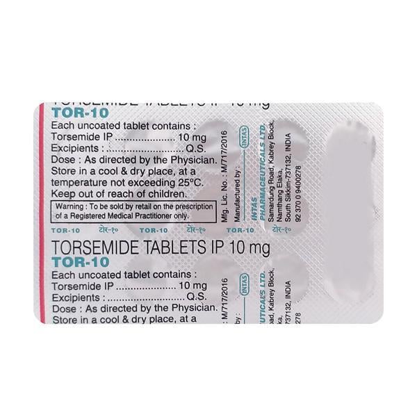 TOR 10mg Tablet 15'S