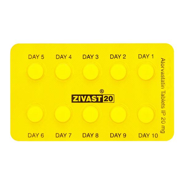 Zivast 20mg Tablet 10'S