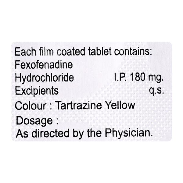 FEX 180mg Tablet 10'S
