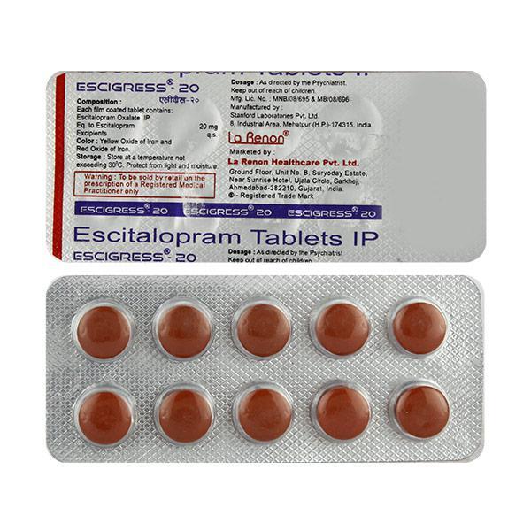 Escigress 20mg Tablet 10'S
