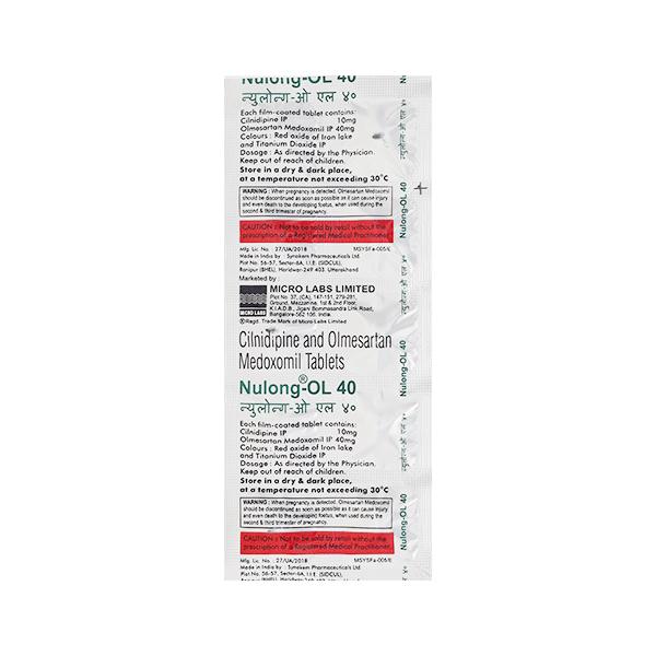 Nulong OL 40mg Tablet 10'S