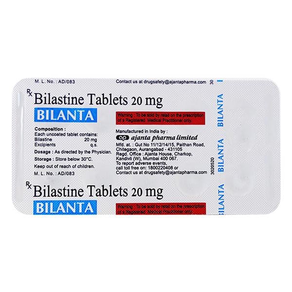 BILANTA 20mg Tablet 10's