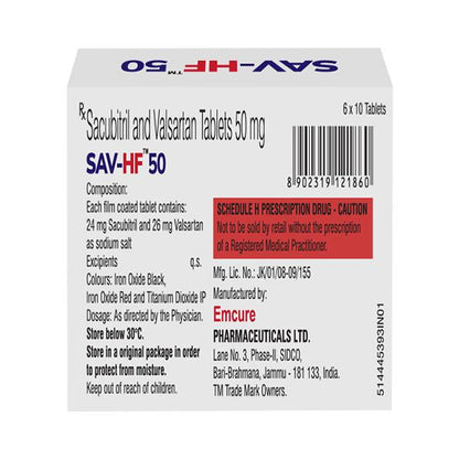 SAV HF 50 Tablet 10's
