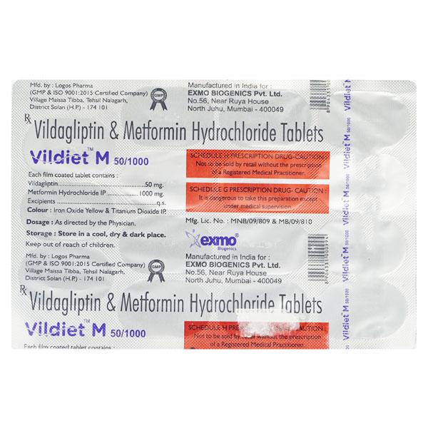 VILDIET M 1000 Tablet 15's