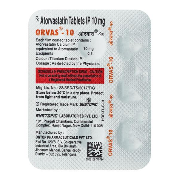 Orvas 10mg Tablet 7'S