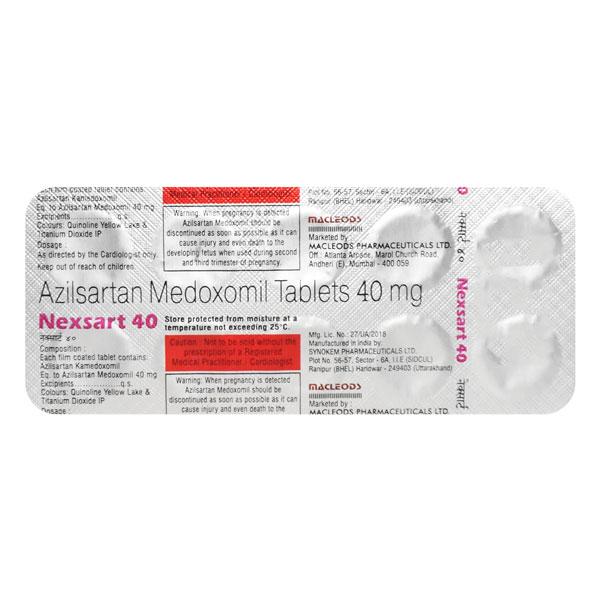 Nexsart 40mg Tablet 10'S