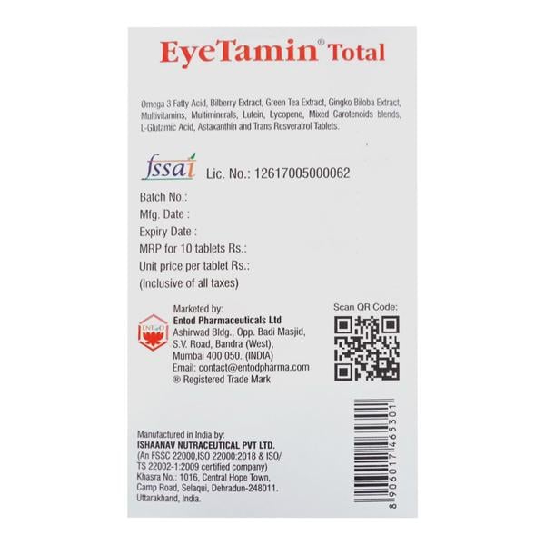 EYETAMIN TOTAL Tablet 10's